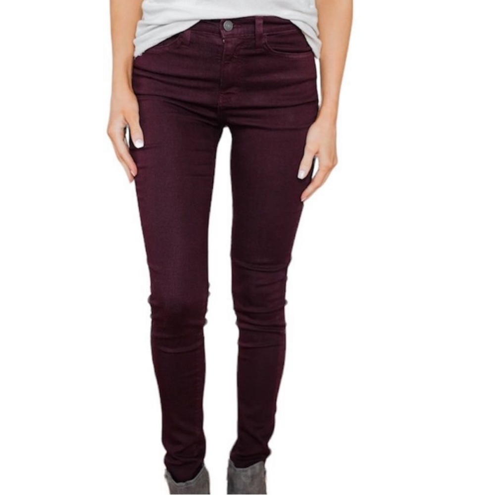 Rag & Bone purple skinny denim Pants WOMEN size 27 Maroon Casual Stretchy Jeans
